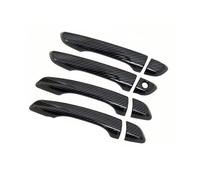 Door Handle Protector Car Exterior Door Handle Cover Trim Replacement for Vauxhall for Mokka for MK2 2021-2023 Cap Frame Plus Extra Pair Set Accessories(Carbon Fiber)