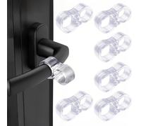 Door Handle Protectors 6 Pcs Door Handle Bumper Stopper - Anti-Scratch Shock-Absorbing Wall Bumpers Buffer Protector for Bathroom Office Kitchen Toilet Apartment Door Stoppers & Covers (Style 2)
