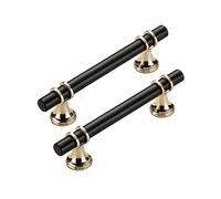 Door Handle Pulls for Cabinet Drawer Cabinet Handle European Antique Style Durable and Sturdy Hardware for Bar Style Furniture, 2 Pieces (Color : Black, Size : 150mm)