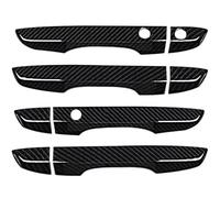Door Handle Replacement Car Left Exterior Door Handle 4PCS Covers with Keyless Entry Handles for Civic 10th 2016-2019(Cabon Fiber)