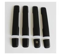 Door Handle Replacement for Isuzu for Dmax for D-MAX 2012 2013 2014 2015 2016 2017 2018 2019 Car Exterior Parts Double Cab Chrome Door Handle Cover Exterior Door Handle(Chrome)(Black)