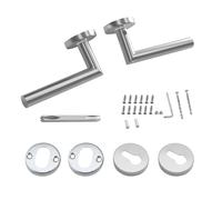 Door handle set with screws Double-sided stainless steel door handle