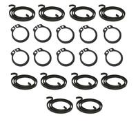 Door Handle Spring & Circlip Repair Kit, Pack of 10 Sets - 2.5 Turn 2.5mm Heavy Duty Metal Coil Springs with Matching Circlips for UPVC, Composite, External & Heavy Internal Door Repair Parts