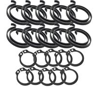 Door Handle Spring & Circlip Repair Kit, Pack of 10 Sets - 2 Turn 2.5mm Heavy Duty Metal Coil Springs with Matching Circlips for Lever Handles, UPVC, Composite & Internal Door Repair Parts