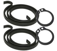 Door Handle Spring & Circlip Repair Kit, Pack of 2 Sets - 2.5 Turn 2.5mm Heavy Duty Metal Coil Springs with Matching Circlips for UPVC, Composite, External & Heavy Internal Door Repair Parts
