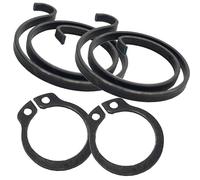 Door Handle Spring & Circlip Repair Kit, Pack of 2 Sets - 2 Turn 2.5mm Heavy Duty Metal Coil Springs with Matching Circlips for Lever Handles, UPVC, Composite & Internal Door Repair Parts