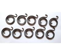 Door Handle Springs 2.25 Turns x 1.8mm Thickness, Replacement Internal Coil Repair Spring Black Zinc Coating (Set of 2,4 and 10) (10)