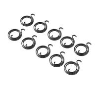 Door Handle Springs,2.5 Turns x 2.5mm Thickness, Replacement Internal Coil Repair Spring Black Zinc Coating (Set of 10)