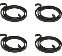 Door Handle Springs,2.5 Turns x 2.5mm Thickness, Replacement Internal Coil Repair Spring Black Zinc Coating (Set of 4)