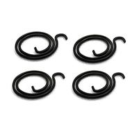 Door Handle Springs - Internal Coil Repair Spring 2 or 2.25 Turns, Black Zinc Coating (2.25 Turns x 1.8mm, Pack of 4)
