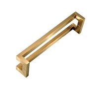 Door Handle,Stainless Steel Glass,Hardware Handrail,Barn Shed Garage Handles,Suitable for Bedroom Shower Room(Gold,Length-800mm)