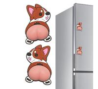 Door Handle Stopper, 3D Self-Adhesive Anti-Collision Silicone, Cute Dog Cushion, Door and Wall Protection, Protection Against Hitting, Swinging and Squeezing for Home, Bedroom, Children's Room