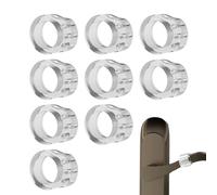 Door Handle Stopper - 9X Transparent Door Handle Bumper | Silent Rear Blocker Shock Guard Invisible Suction Buffer for Home Bedroom