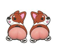 Door Handle Wall Protection | 3D Self-Adhesive Anti-Collision Silicone Cute Dog Padding, Door Stopper for Furniture | Protection Against Blows, Swinging and Squeezing for Home, Bedroom, Children's