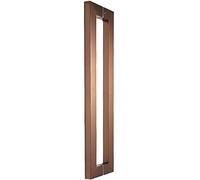 Door Handles, Double Pull Bar Thick 304 Stainless Steel Square Tube Door Handle, Door Pull Handle Sliding Glass Door Handles for Bathroom Shower, Office, Hotel, Shop Door (Size : 8