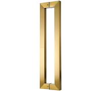 Door Handles Heavy-Duty Commercial Grade-Push Pull Door Handle/Barn Door Pull Handle/Glass Door Pulls Rose Gold Full Brushed Finish/600 * 562Mm(1000 * 962mm)