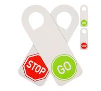 Door Hanger Please do not Disturb! Please Knock First!, 2 Pieces, 28 x 10 cm, Thick 350g/m² Paper, Door Sign for Office, Practice, Meeting Room, Study, Room Sign Paper Hanger Handle, knob