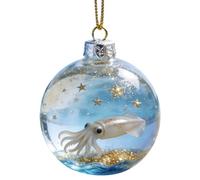 Door Hanging Decorative Sea Creature Wall Hanging Acrylic Marine Life Ornament For Her 2D Flat Acrylic Pendant (5 Styles) (A, 7x7x0 2cm)