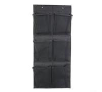 Door Hanging Storage Organizer with Multi-Section Design, Breathable Non-Woven Fabric Bag to Keep For Home Essentials Organized and Protected from Dust (Is black)