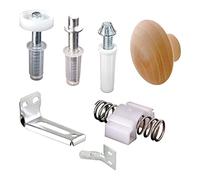 Door Hardware Repair Kit Bi-Fold Door Hinges Metal Top Pivots Bi-Fold Hardware Repair Replacement Kit Sliding