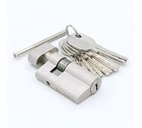 Door Hardware Security 52mm Cylinder Interior Room Glass Clamp Lock Handle Customized Partial Key Brass Copper