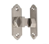 Door Hasp Latch 90 Degree, Stainless Door Latch, Stable Safety Angle Locking Latch, Sliding Screen Door Latch(Silver)