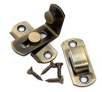 Door Hasp Latch 90 Degree, Stainless Steel Safety Angle Locking Latch for Push/Sliding/Barn Door