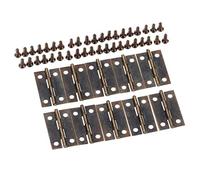 Door Hinge 10Pcs/Lot Hinges 30*18Mm Antique Bronze/Yellow 4 Holes Decor Furniture Hardware Door Drawer Jewelry Wooden Box Cabinet Cupboard-Antique_Bronze