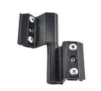 Door Hinge 1Pc Aluminum Alloy Door and Window Broken Bridge Hinge Insulation Broken Bridge Folding Hinges Furniture Hardware Easy to Install (Color : Black-Left)
