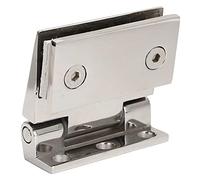 Door Hinge, 1PC Stainless Steel Inclined Single Side Hinge Bathroom for Home Glass Door Window Hardware Accessories