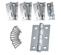 Door Hinge 3" / 76mm Polished Chrome Ball Bearing Washer CE Grade 7 for Fire Door 4 Pair