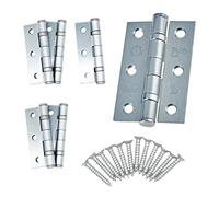 Door Hinge 3" / 76mm Satin Chrome Ball Bearing Washer CE Grade 7 for Fire Door 3 Pair