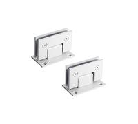 Door Hinge, 90 Degrees Stainless Steel Bathroom ClampsHeavy Duty Brackets Replacement Parts Wall-to-Glass for 8-12Mm Thi(Milky)