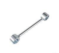 Door Hinge Adjustment Tool Double Ended Hinges Gap Adjusting Wrench Steel Construction Two Size Options for Flag Hinge Alignment Home or Trade Use Silvery(large)