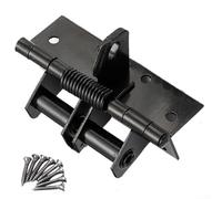 Door Hinge,Automatic Self-Closing Door Hinges Heavy Duty Spring Door Closer 90 Degree Positioning Hinge for Front Door(Black)