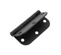 Door Hinge Door Hardware 1pcs Iron Black/Silver Interior Room Round Sliding Bearing Folding Door Hinges(Black)