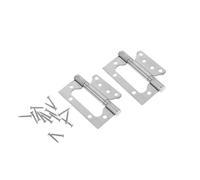 Door Hinge Door Hardware 2pcs Silver Stainless Steel Heavy Duty Thickened Bearing Cabinet Cupboard Door Hinges