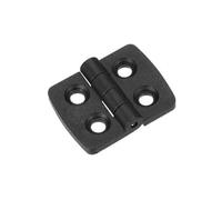 Door Hinge Door Hardware Black Plastic Cabinet Door Bearing Butt Folding Hinge for Furniture 40 * 30mm(1PC)
