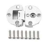 Door Hinge, Hinge,Hinges,Hardware,1Pcs 34.2mm Cabinet Door Bathroom Silver Tone Zinc Alloy