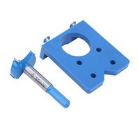 Door Hinge Installation Kit, Hidden Hinge Jig, Hinge Hole Opener, Precision Locator, Blue Door Drilling Guide, Set of