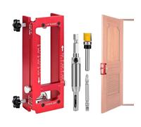 Door Hinge Jig - 2-in-1 Joinery Tool - Door Hinge Installation Kit - For Carpenters Carpenters Contractors DIY Owners Construction Furniture