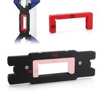 Door Hinge Jig 2-in-1 Router Jig Fits 76mm (3") 102mm (4") Hinges | 3D Printed Precision Routing Template for Door and Door Frame, with 2mm & 3mm Depth Setters