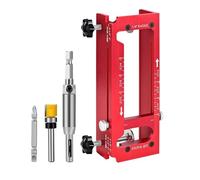Door Hinge Jig, 2-in-1 Woodworking Accessory, Precise Door Hinge Installation Kit for Carpenters, Woodworkers, Contractors, DIY Enthusiasts, Homeowner, Furniture Building, Kitchen, and Home Renovation