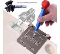 Door Hinge Jig - Adjustable Aluminum Milling Jig Set For Precise Installation, Assembly And Positioning Of Door Hinges | Ideal For The