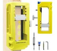 Door Hinge Jig, Door Hinge Router Template for Door Hinge from 3 to 5in Length 1/4in 5/8in Radius, Door Hinge Mortiser for Woodworking Door Lock Handle Installation