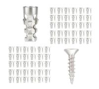 Door Hinge Repair Screws, Hinge Repair Kit, Furniture RepairPlugs | Serrated Four-Way Expansion Design | Fixes Stripped Hinge Holes | For Wood, Cabinets, Panels, Brick Walls, Bathrooms, Dorms