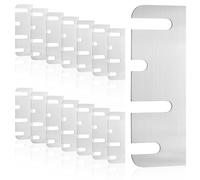 Door Hinge Shims, 15 PCS Coated Finish Door Hinge Shim for Repair Kit Stainless Steel Door Hole Filler Plate Hinge Filler Plates (0.04 Inch Thickness, 4" x 1.5" Hinge Shims