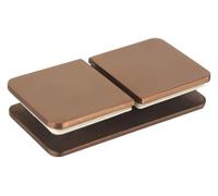 Door Hinge Stainless Steel 304 Rose Gold Glass Fixed Clip Bathroom Code Corner Partition Shower Room Link Easy to Instal(180° Bilateral Clip)