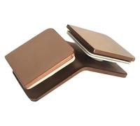 Door Hinge Stainless Steel 304 Rose Gold Glass Fixed Clip Bathroom Code Corner Partition Shower Room Link Easy to Instal(135° Bilateral Clip)