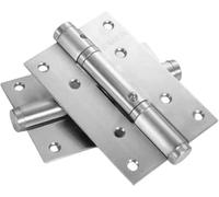 Door Hinge, Stainless Steel Spring Hinge for Smooth & Quiet Automatic Closing on Interior Bedroom Doors(Silver,100mm)